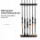 (A2) suitable for modular wall mount space saving durable garage fishing rod storage rack holder 4