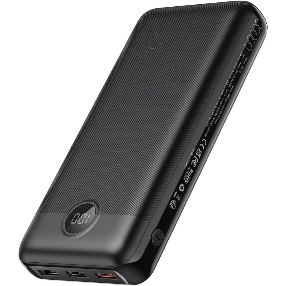 Veger Power Bank 30000Mah,20W Pd Fast Charging Portable Charger With 4 Outputs & 2 Inputs,Usb C Battery Pack With Led Display 387657983345