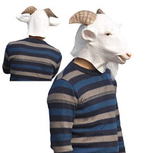 (Capra) Maschera in lattice di capra animale