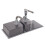 Living And Home Double Bowl Quartz Resin Composite Kitchen Sink with Waste Kit 4