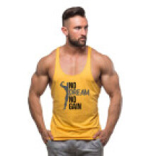 (Yellow,TagL=US S)Chaleco de entrenamiento deportivo transpirable elástico recreativo sin mangas para hombre
