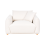 Beliani Armchair JUBEK Fabric Off-White 4