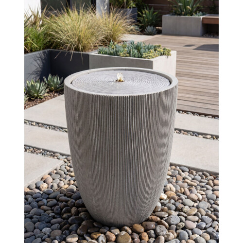 Beliani Garden Water Feature NERO Grey 1