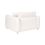 Beliani Armchair JUBEK Fabric Off-White 5
