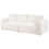 Beliani Sofa 3 Seater JUBEK Fabric Off-White 4
