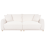 Beliani Sofa 3 Seater JUBEK Fabric Off-White 1