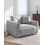 Beliani Armchair JUBEK Fabric Light Grey 2