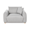 Beliani Armchair JUBEK Fabric Light Grey 4
