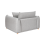 Beliani Armchair JUBEK Fabric Light Grey 5