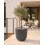 Beliani Plant Pot CHIOS 44 cm Black 2