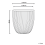 Beliani Plant Pot CHIOS 44 cm Black 3