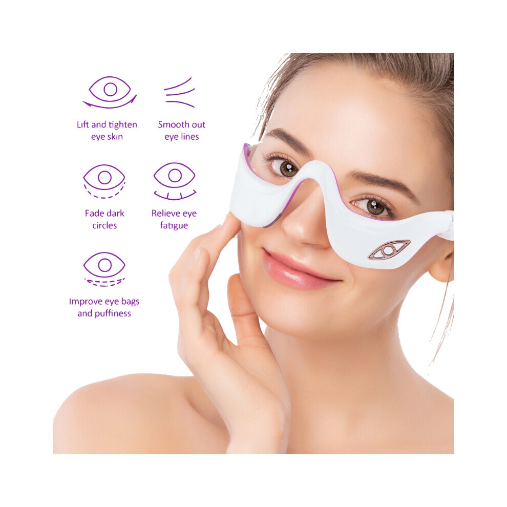 Goplushtoy Eye Massager Led Micro Current Pulse Heat Therapy Beauty Device Relieve Fatigue Fade Dark Circle Anti Wrinkle Gift