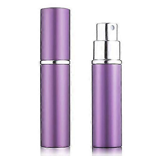 suitable for perfume bottle 5ml aluminum compact atomizer glass bottle (purple) 2