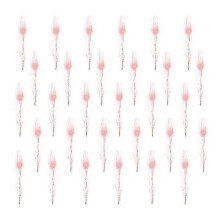 30X15CM Pink Appliques & Patches 20pcs Natural Tail Feathers Eyes Craft Art Dress Hats Feathers Deco