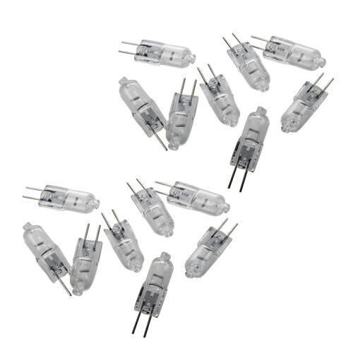 16 Pezzi 12V 20W Bi-Pin Base Lampada Luce Bianca Calda Lampada Alogena