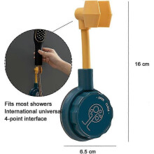 (orange) Bathroom Suction Cup Shower Head Holder For Removable Wall Mounting Shower Wall Bracket (blue)