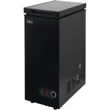 Willow WCF60B Freestanding 51L Slimline Compact Chest Freezer with Adjustable Thermostat, Removable Storage Basket