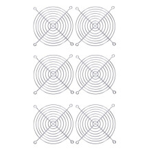 6 x Metal Wire Finger Guard Grill for 120 x 120mm Computer Case Fan