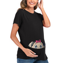 Maglieria Premaman Donna Maglietta Per Bambino Che Fa Capolino Gravidanza Maglietta Per Madri Maglietta Mamma Maglietta M