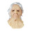 (Oude dame) Latexmasker van oude dame met wit haar 1