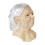 (Oude dame) Latexmasker van oude dame met wit haar 2