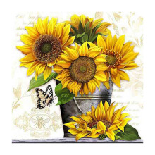 Kit di Pittura Diamante 5D DIY per Adulti Kit di Arte del Diamante, Pittura con Diamanti Ricamo Pittura un Punto Croce -Girasole
