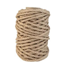6mm 50Metre Natural Twine Braided Rope, Crafting Twine String Thick Twine for DIY Artwork, Gardening Applications