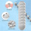 20 Pieces Gold Discs Binder Rings Plastic Book Binding Discs for Notebook and Planner Scrapbooking (Silver) 1