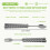 Spoon and Fork Set, Collapsible Stainless Steel Cutlery for Kitchen BBQ 6