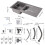 Living And Home Modern Quartz Resin Composite Kitchen Sink with Waste Kit 7