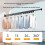 (White 2Fold)Cintre mural rétractable pliable gain de place maison chambre balcon 9