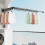 (White 2Fold)Cintre mural rétractable pliable gain de place maison chambre balcon 2