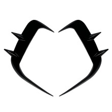 Car Front Bumper Splitter Spoiler for 5 Series I5 G60 G61 2024+ M Sport Fog Lights Decorative Cover Glossy Black
