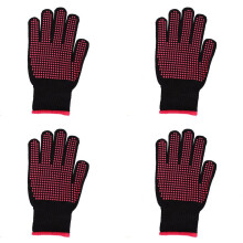4X Doppel Seitiger Haar Glätter Locken Stab Friseur Hitze Beständige Finger Handschuhe Friseur Salon Werkzeuge Grill Handschuhe im Freien