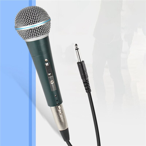 2X Professional Handheld Wired Microfone Mic Dynamic Microphone for Karaoke Live Vocal Performance Microfone