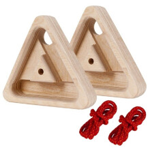 1set Climbing Triangle Fingerboard, Multifunctional Simulated Climbing Fingerboard, Reusable Home Gym Pull Handle