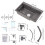 Living And Home Modern Quartz Resin Composite Kitchen Sink with Waste Kit 6