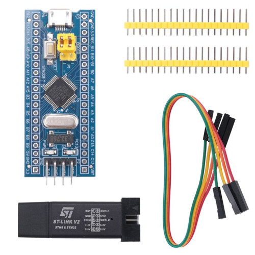 ST-Link V2 Programming Unit Emulator Downloader + 40Pin STM32F103C6T6 ARM STM32 SWD Minimum System Board Micro-USB