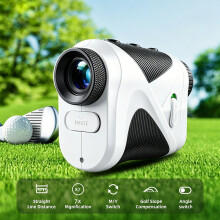 1200M/Golf Laser Rangefinder with Slope Compensation Flagpole Lock Vibration 7X Magnification Laser Rangefinder for Outdoor