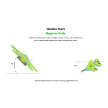 Gyroscope Intégré de Contrôle de Vol à Voilure Fixe Byme-DB pour Micro-Avion en Papier Delta Wing J10 SU27 F22