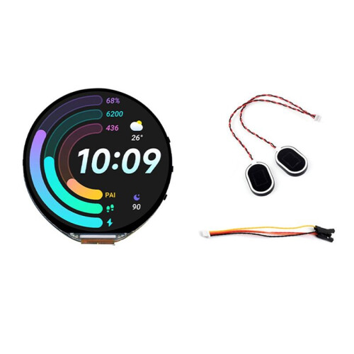ESP32-S3 Development Board 1.85 Inch Round LCD Display Support WIFI  5 Built-in Six-Axis Sensor 1