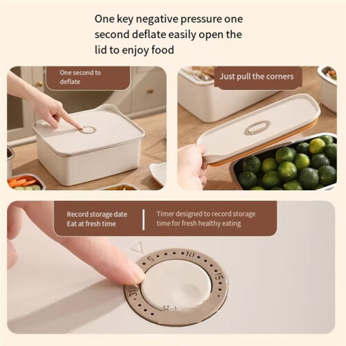 Large Capacity Fresh-Keeping Box Sealed Box Food Storage Container Thick, Reusable & Stackable Lunch Box with Lid,700ml 1