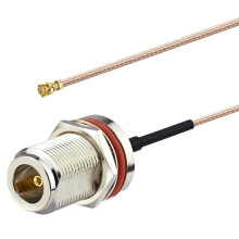 RG178 Coaxial Cable N Type Female IPX/UFL U.FL MHF1 to N Female for Router Antenna PCIE Cards Wireless Router