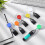 36Pieces Lighter Holders Retractable Lighter Clip Keychain Assorted Colour Lighter Holder with Lighter Cover Single Clip 6