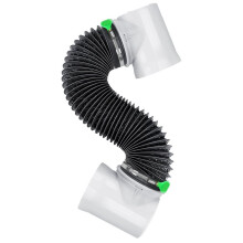 Dryer Vent Hose for Tight Space Exhaust Duct Hose with Dryer 90 Degree Elbow & Rubber Seal Connectors