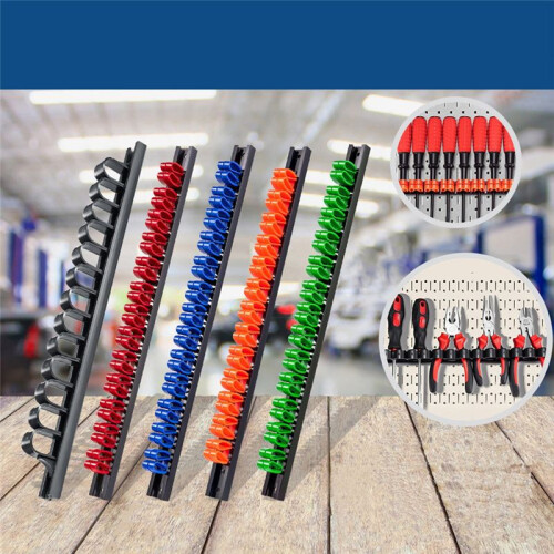 5PCS Screwdriver Organizer Holder Wall Mounted Screwdriver Wrench Plier Rack Organizer Tool Hardware Tool Display Hanger 2