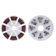 48st/Set Single Coils Platte Järn-Krom-Aluminium Värmtrådsmotstånd Premade Prebuilt Coil Varmtrådsbyte