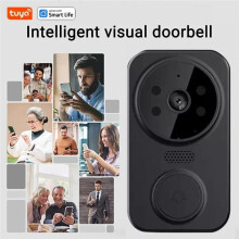 Tuya Maison Intelligente Sonnette Caméra WIFI Sans Fil Sonnette AC Batterie Alimenté Caméra Bell Life Sonnette Caméra, A