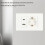 Standard Socket Wall Power Socket USB+TYPE-C+EURO Socket 16A 180V-250V USB Power Adapter Socket EU Plug 6