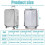 2 St 20" Resväskor Täcker Resväska Täcker, Transparent Vattentät Fodral Resväska Skyddstäck 8